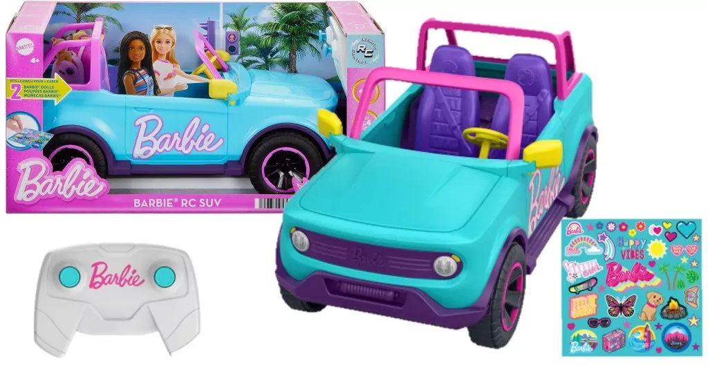 Hot Wheels Pojazd R/C Barbie SUV 1:12 - tantis.pl