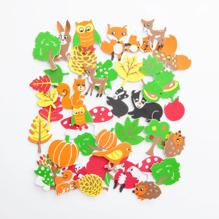 Naklejki z pianki z nadrukiem las - tantis.pl