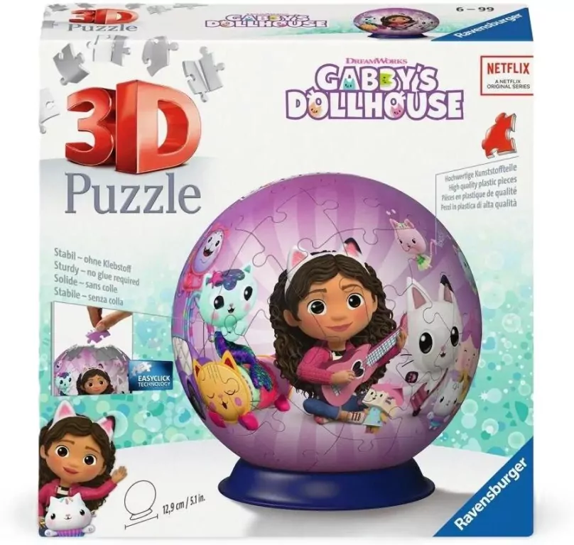 Puzzle 3D Kula. Koci Domek Gabi - tantis.pl
