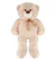 Miś pluszowy z kokardą 100cm, beżowy - tantis.pl