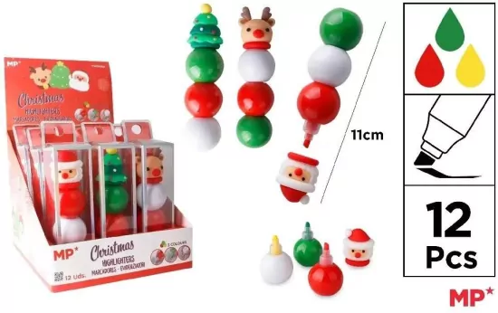 Zakreślacz w kulce 3 kolory BM MIX