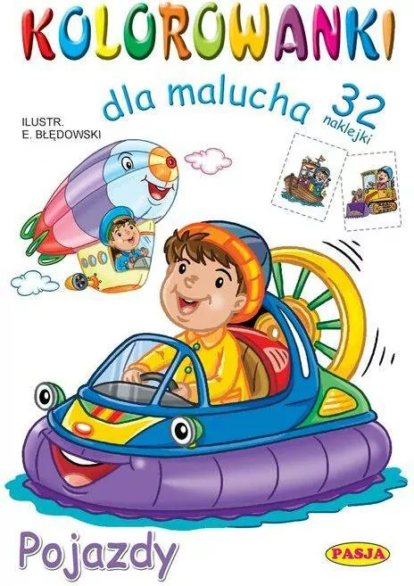 Pojazdy. Kolorowanki dla malucha - tantis.pl