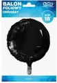 Balon foliowy okrągły czarny 45,7cm - tantis.pl