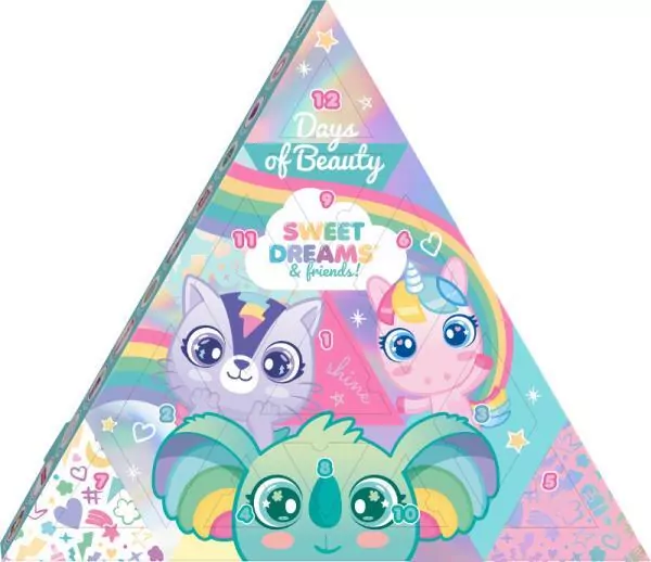 Kalendarz z niespodziankami 12 Days of Beauty Sweet Dreams KL11575 Kids Euroswan - tantis.pl
