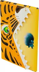 Teczka A4 z gumką szczęka. Tygrys