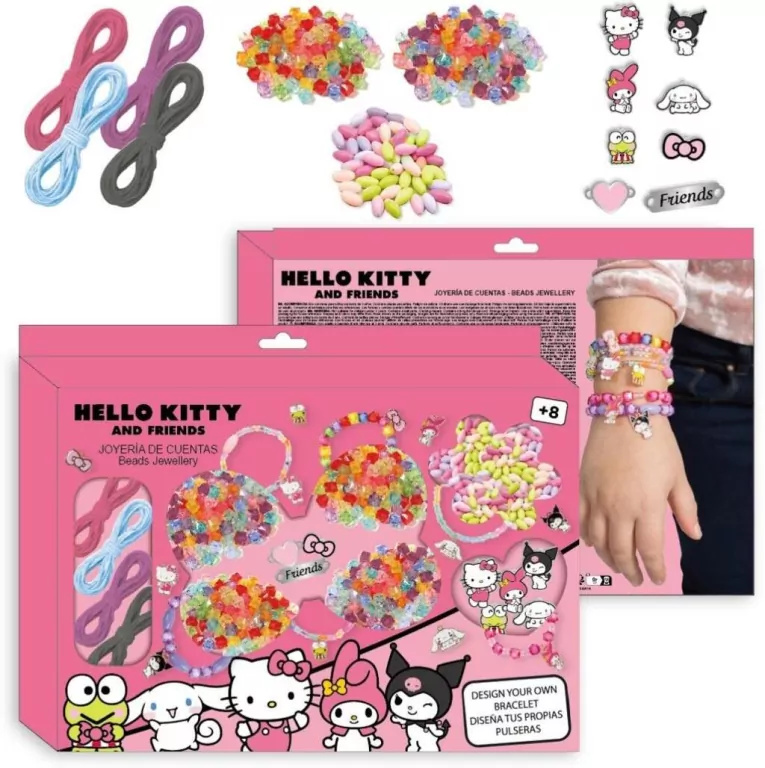 Zestaw do robienia bransoletek Hello Kitty - tantis.pl
