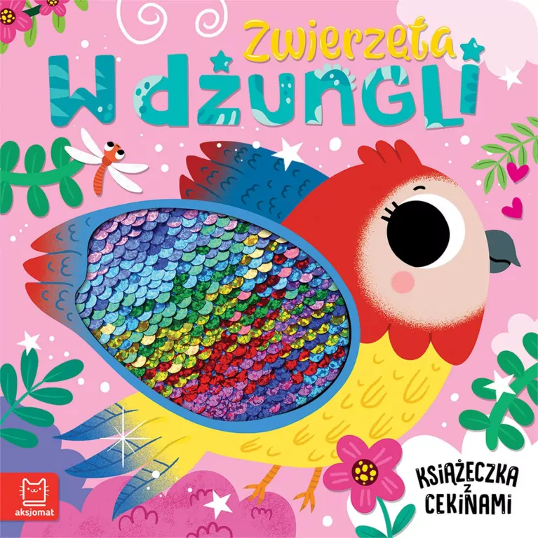 Zwierzęta w dżungli. Książeczka z cekinami - tantis.pl