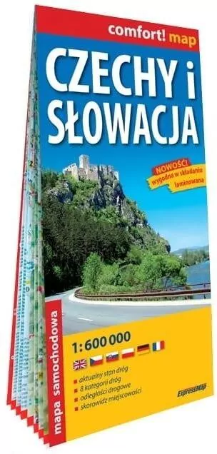 Comfort! map Czechy i Słowacja 1:600 000 w.2025 - tantis.pl