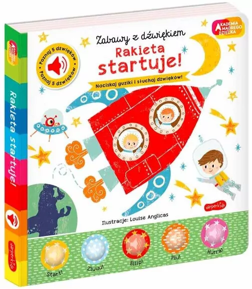 Rakieta startuje! Akademia Mądrego Dziecka. Zabawy z dźwiękiem! - tantis.pl