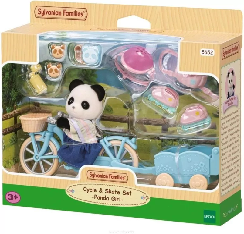 Sylvanian Families Panda Rosalina Zestaw rower i wrotki - tantis.pl