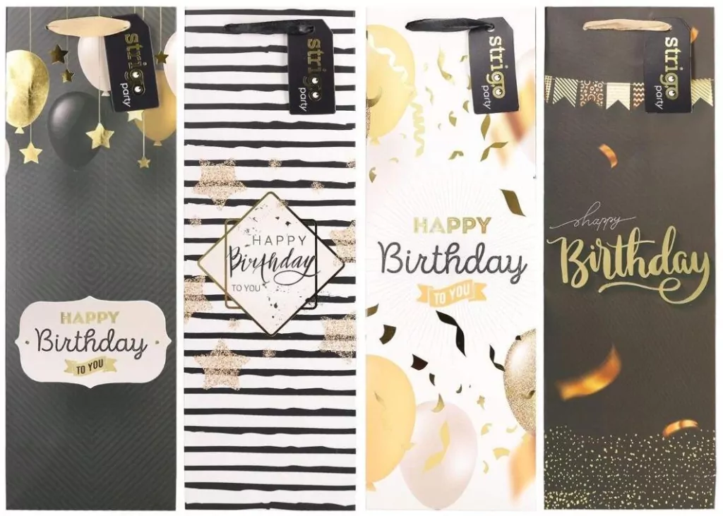 Torba prezentowa Party 12x36x9cm mix STRIGO - tantis.pl