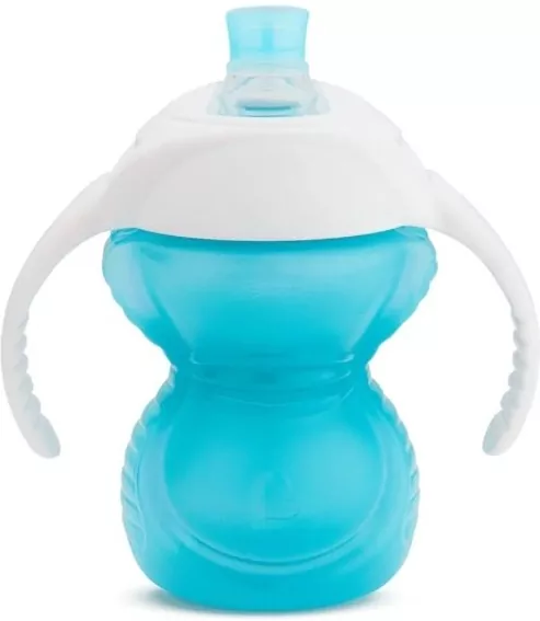 Kubek treningowy z ustnikiem odpornym na gryzienie Munchkin 237ml niebieski - tantis.pl