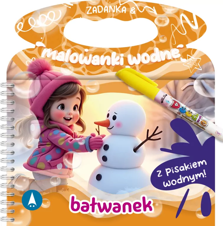 Zadanka & malowanki wodne. Bałwanek - tantis.pl