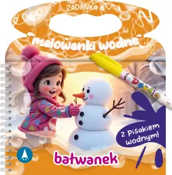 Zadanka & malowanki wodne. Bałwanek
