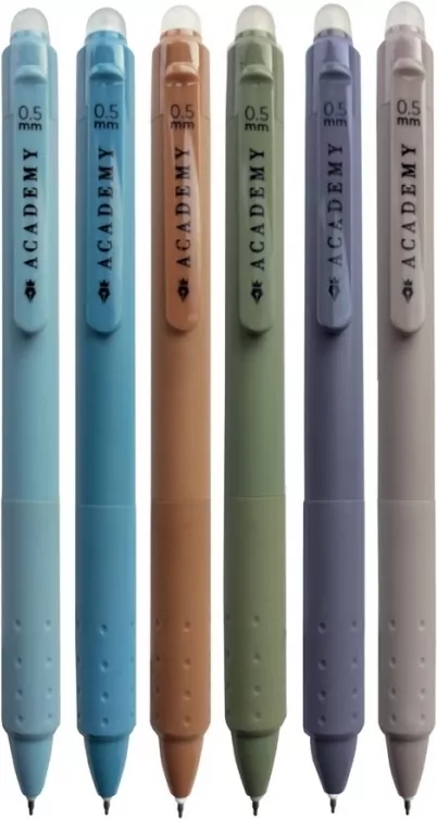 Długopis automatyczny ścieralny z gripem Academy - tantis.pl