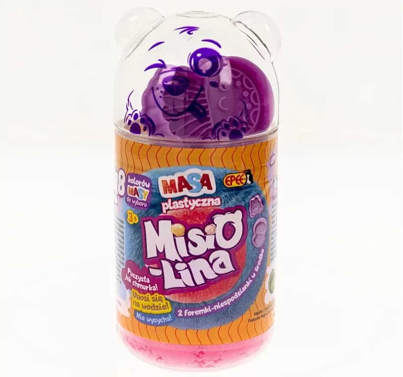 Misiolina masa plastyczna 2x50g + 2 foremki - tantis.pl