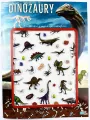 Książeczka z wypukłymi naklejkami. Dinozaury - tantis.pl