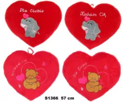 Poduszka Serce 57cm MIX