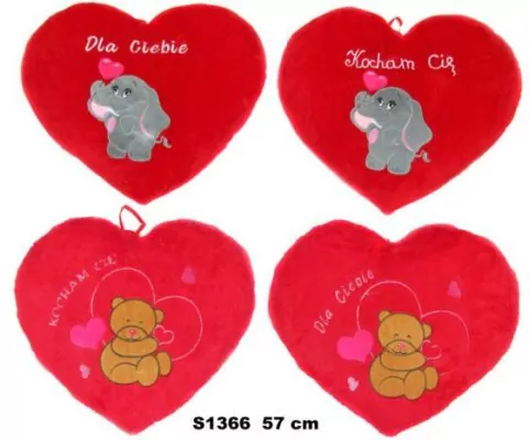 Poduszka Serce 57cm MIX