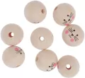 Koraliki drewniane 3cm 8szt - tantis.pl