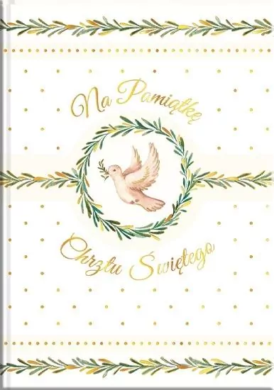 Książeczka A5 Pamiątka Chrztu. Gołąb - tantis.pl