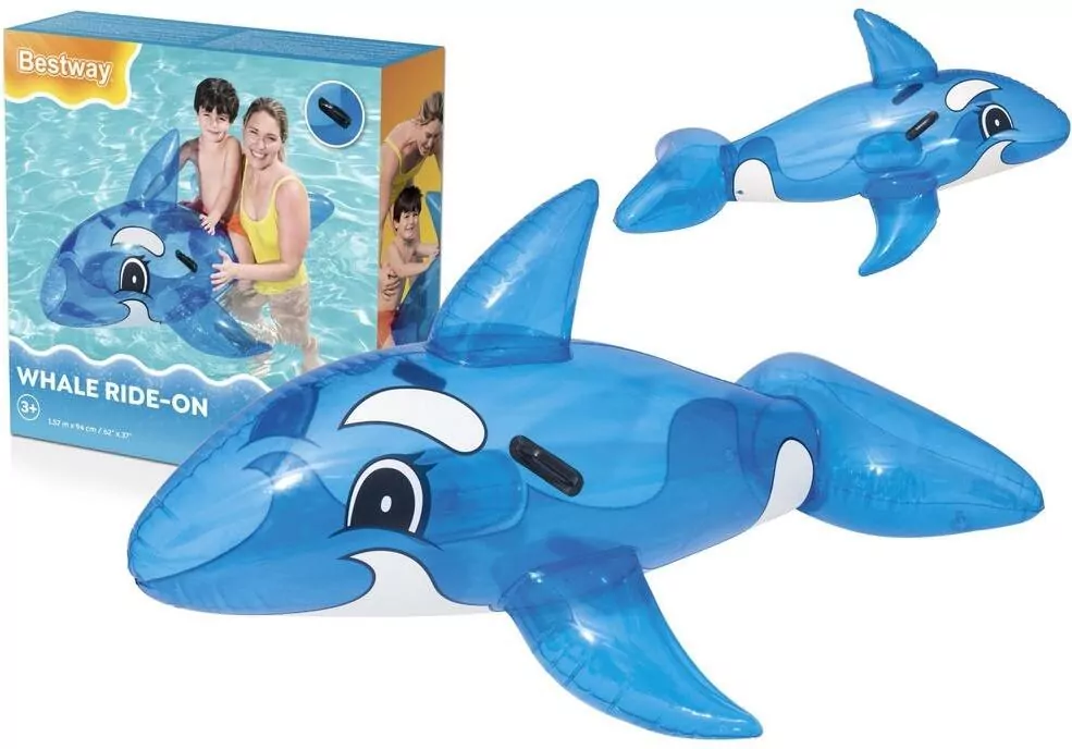 Delfin do pływania z uchwytami 1.57m x 94cm - tantis.pl