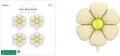Balony foliowe do girland Stokrotki 65cm - tantis.pl