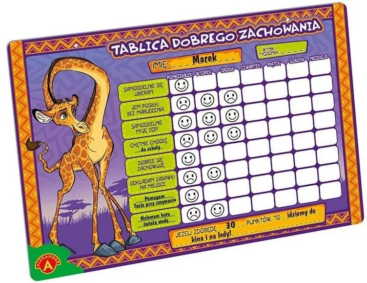 Tablica dobrego zachowania - tantis.pl