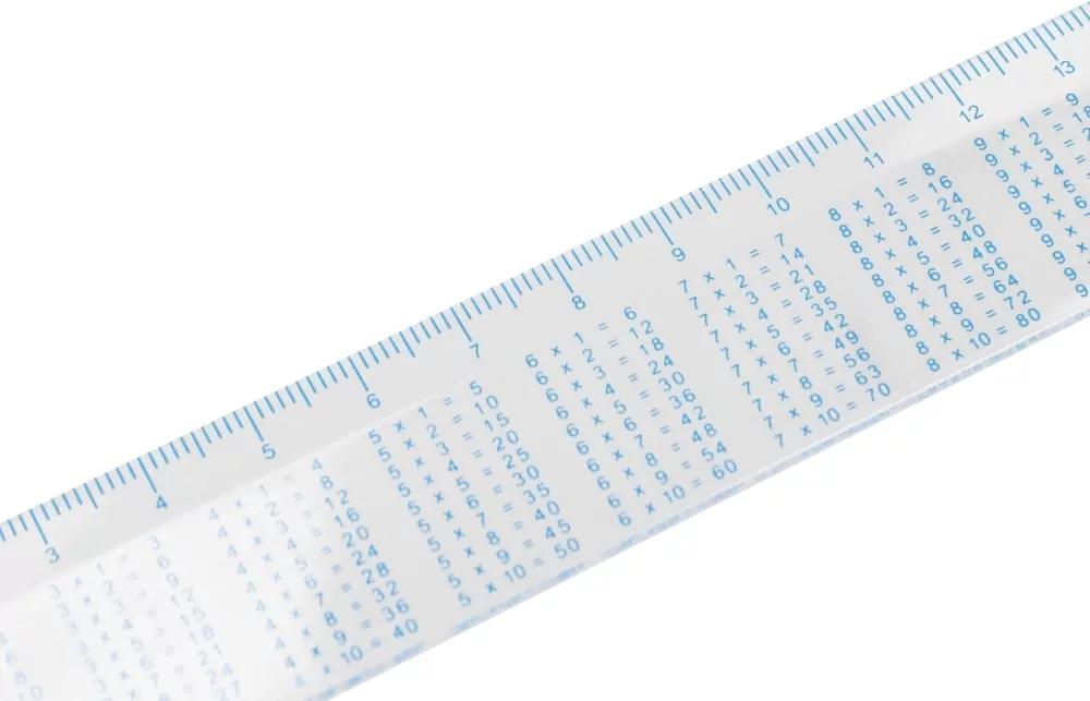 Linijka z tabliczką mnożenia 15cm - tantis.pl
