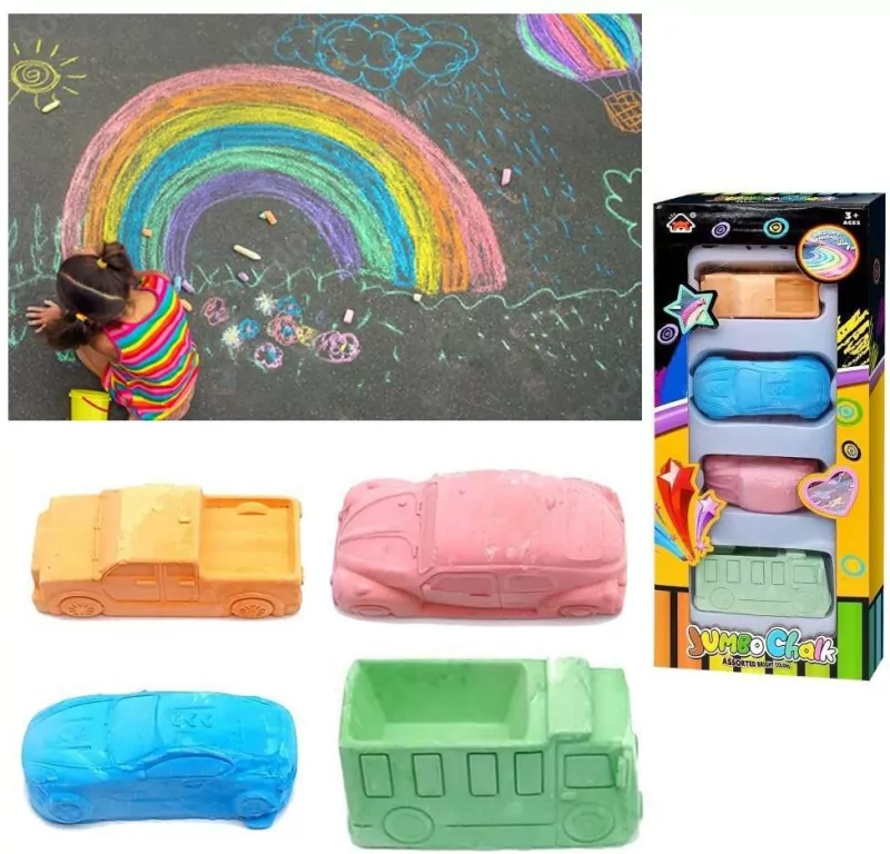 Kreda samochody auta 4szt - tantis.pl