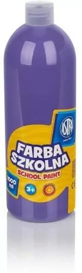 Farba szkolna fioletowa 1000ml ASTRA - tantis.pl