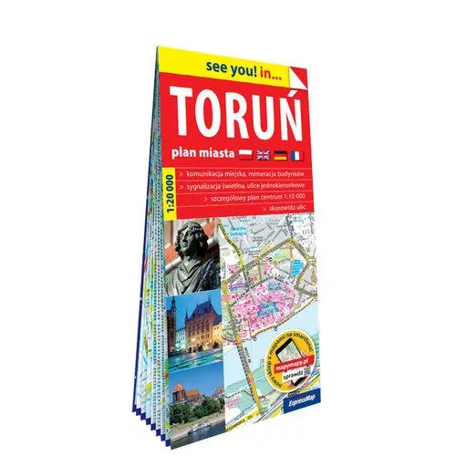 Toruń papierowy plan miasta 1:20 000 - tantis.pl