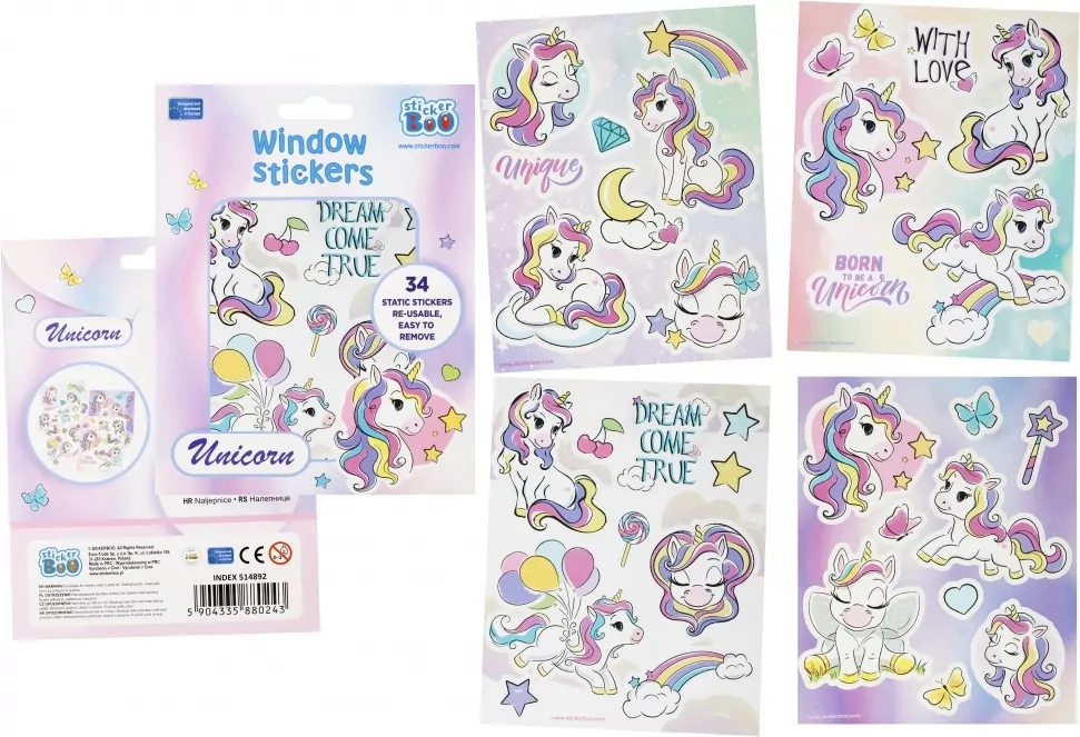 Naklejki na okno. Unicorn - tantis.pl