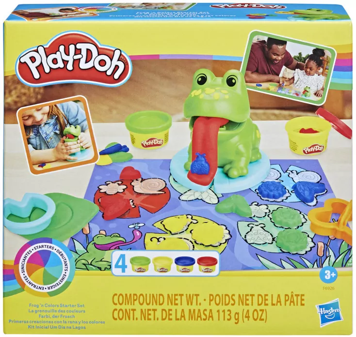 Play-Doh. Zestaw z ciastoliną Starters Żaba i nauka kolorów - tantis.pl