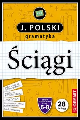 Ściągi. Karty edukacyjne. Język polski. Gramatyka. Klasa 5-8 - tantis.pl