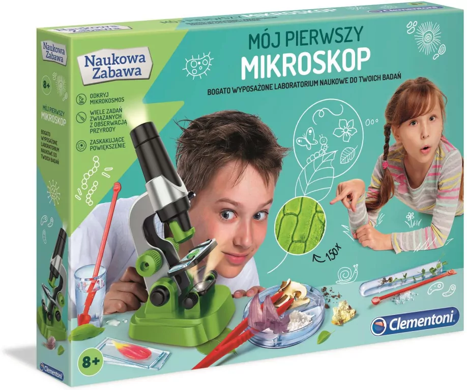 Mój pierwszy mikroskop. Naukowa zabawa. 50071 - tantis.pl