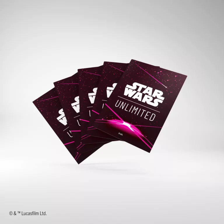 Gamegenic: Star Wars Unlimited Card Game - Art Sleeves - Card Back Magenta - tantis.pl