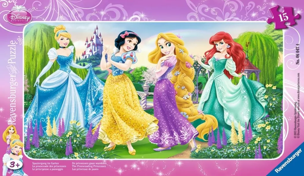 Puzzle 15 Disney Princess Frame - tantis.pl