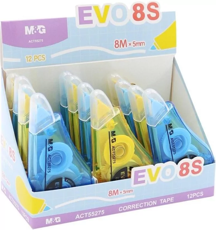 Korektor w taśmie Evo8 S 8m x 5mm M&G - tantis.pl