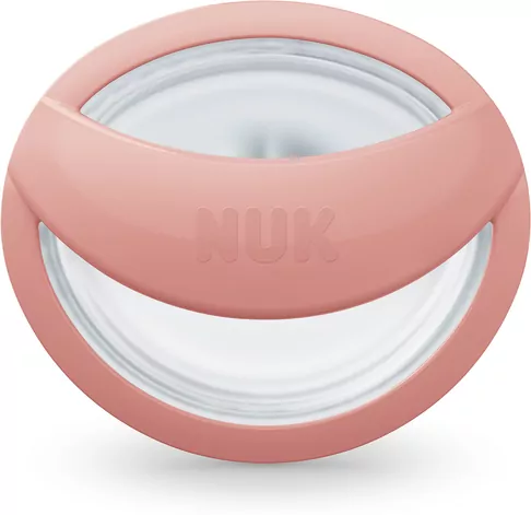 NUK. Perfect Match. Smoczek. 0-6 miesięcy. Bezowy. Czerwony. 2 sztuki - tantis.pl