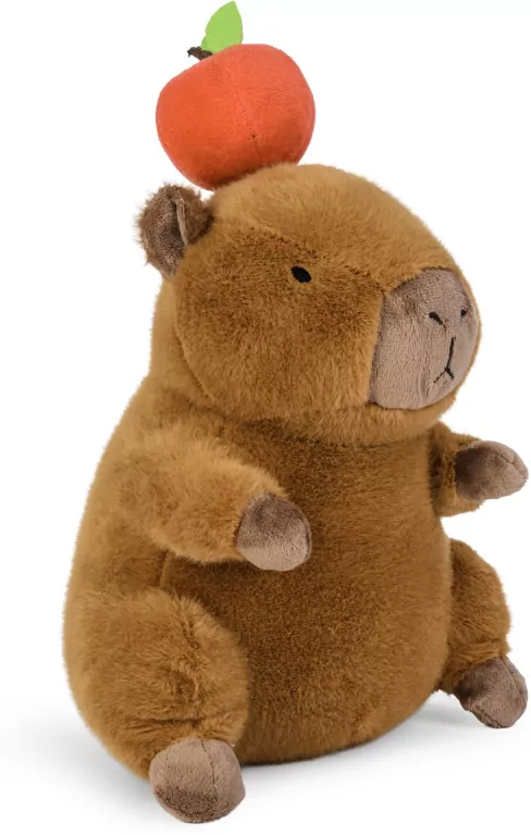 Maskotka Kapibara z jabłkiem 25cm - tantis.pl