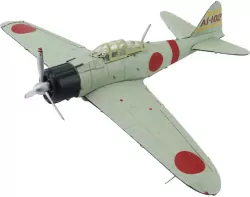 Puzzle Metalowe Model 3D. Samolot Mitsubishi A6M