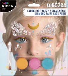 Farbki do twarzy z diamentami. Wróżka
