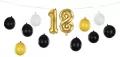 Girlanda balonowa 3w1 18 urodziny 260x32cm - tantis.pl