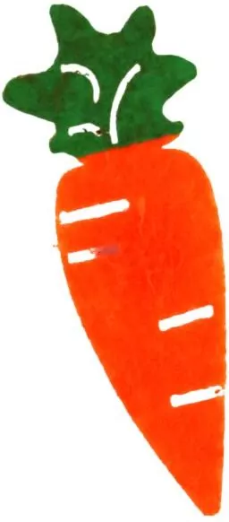 Dekoracje samoprzylepne marchewki 17x45mm - tantis.pl
