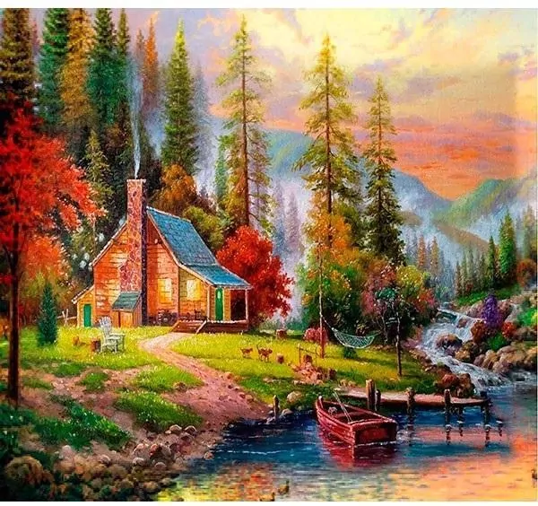 Mozaika diamentowa 5D - Jesień 40x30cm - tantis.pl