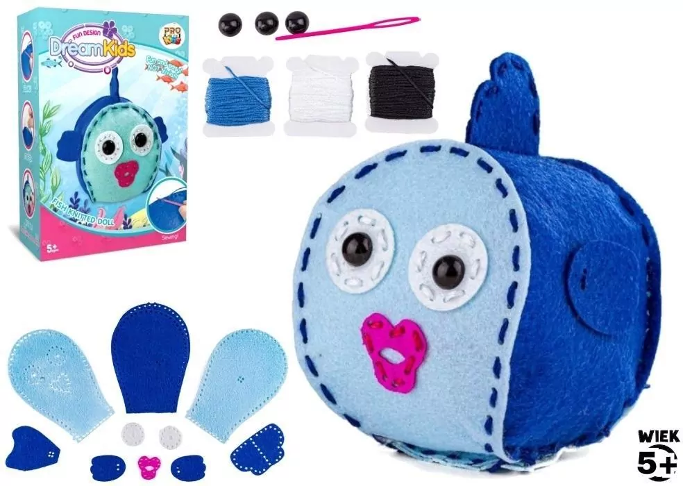 Zestaw kreatywny do szycia Puchacz - tantis.pl