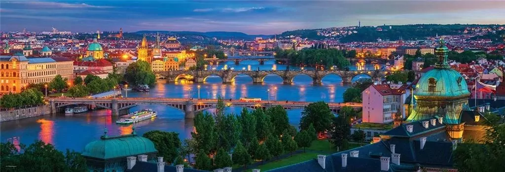 Puzzle 1000. Praga Panorama. 6010-5372 - tantis.pl
