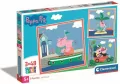 Clementoni. Puzzle 3x48 Super Kolor. Peppa Pig - tantis.pl