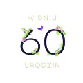 Karnet Swarovski kwadrat: Urodziny 60 - tantis.pl